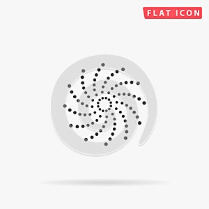 Phyllotaxis flat vector icon