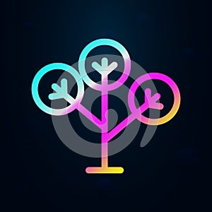 Phylogenetic, tree, plant nolan icon. Simple thin line, outline vector of bioengineering icons for ui and ux, website or mobile