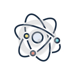 Color illustration icon for Phys, physics and neutron