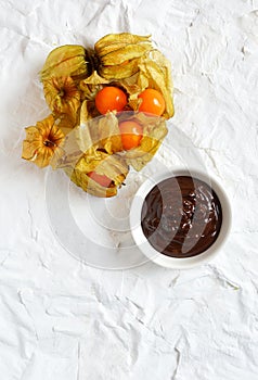 Physalis And Chocolate photo