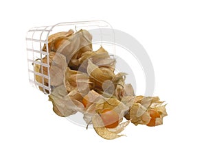 Physalis falling from the container