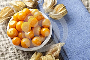 Physalis Fruit in Bowl