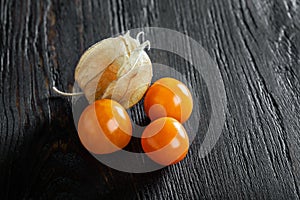 Physalis fruit isolated on white background