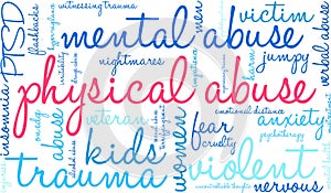 Physical Abuse Word Cloud