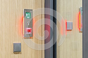 Physical access control at laboratory door