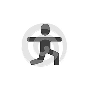 Physical exercise vector icon