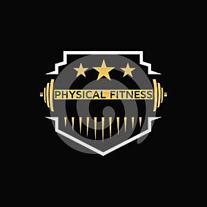 Physical fitness template idea, dumbbell icon design, Fitness Logo Images, Stock Photos & Vectors