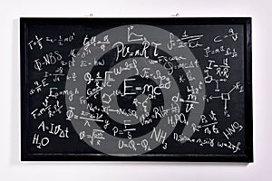 Physical formulas and phenomenons on school board