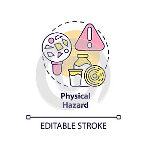 Physical hazard concept icon