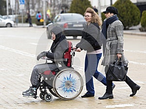 Physical Impairment (Disabled) people protest