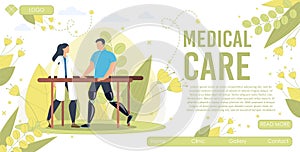 Physical Rehabilitation Service Vector Web banner
