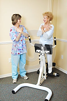 Physical Therapist with Chiropractic Patient
