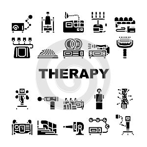 Physical Therapy Aid Collection Icons Set Vector