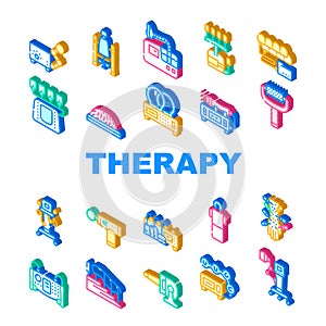 Physical Therapy Aid Collection Icons Set Vector