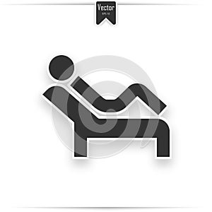 Physical therapy flat icon