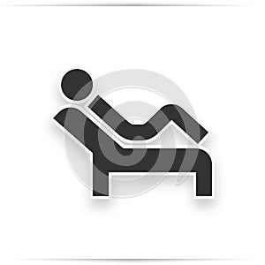 Physical therapy flat icon