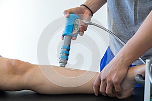 Physical therapy of the knee and the foot