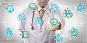 Physician Activates Mobile Cloud Data Transfer