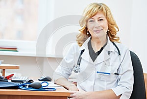 Physician doctor portrait in clinic