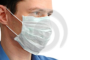 Physician in mask