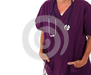 Physician Standing With Hands In Pocket