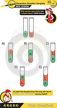 Physics, Capillary action and cohesion and adhesion of liquid, two sisters speech bubble, New generation question template