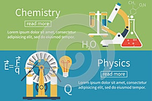 Physics, chemistry vector