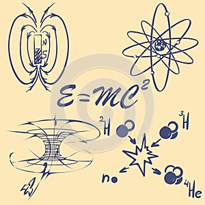 Physics doodle set