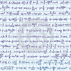 Physics formula seamless