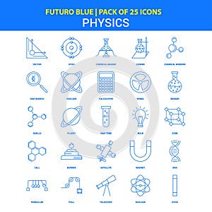 Physics Icons - Futuro Blue 25 Icon pack