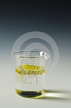 Physics. Immiscible fluids, oil and water. Series. 3 0f 4. photo