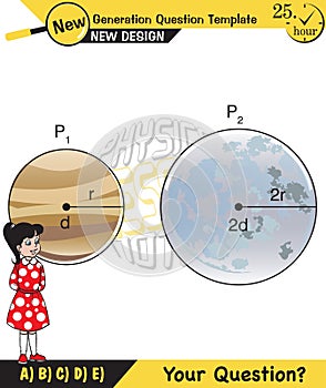 Physics, kepler`s second law of planetary motion, next generation question template