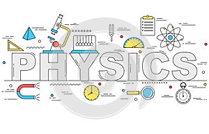 Physics line style illustration