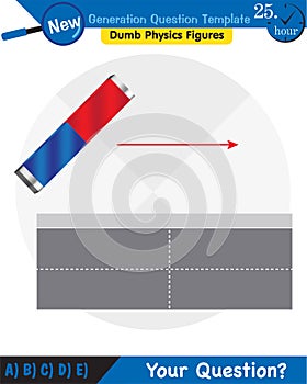 Physics, Magnets, Electromagnetic field and magnetic force, Polar magnet schemes, Educational magnetism physics vector