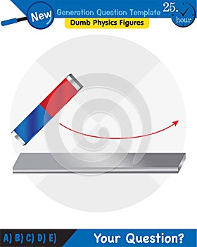 Physics, Magnets, Electromagnetic field and magnetic force, Polar magnet schemes, Educational magnetism physics vector