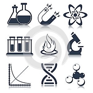 Physics Science Icons