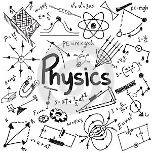 Physics science theory law and mathematical formula equation, do