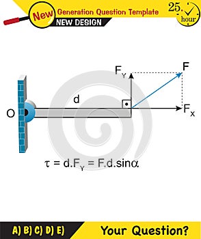 Physics, torque, EPS, editable