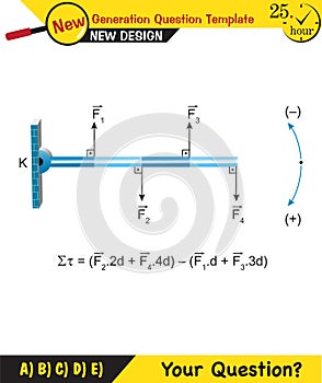 Physics, torque, EPS, editable