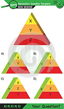 Physics, Vector Illustration of food chain - energy pyramid - educational infographic, question template