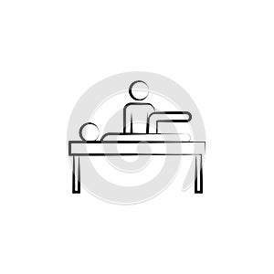 Physiotherapy, alternative medicine icon. Element of alternative medicine icon for mobile concept and web apps. Thin line