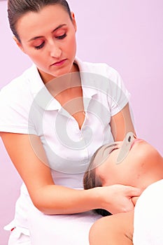 Physiotherapy cervical massage