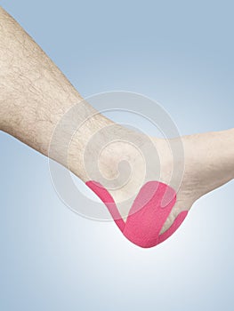 Physiotherapy for human heel pain, aches and tension photo