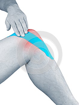 Physiotherapy for knee pain, aches and tension photo