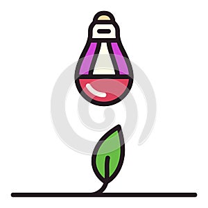 Phyto Light Bulb vector Agro Equipment colored icon or symbol