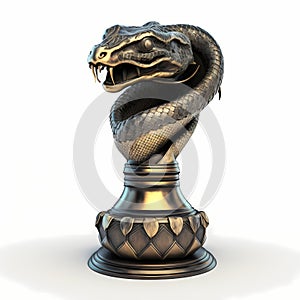 Phyton Snake Trophy. Generative AI