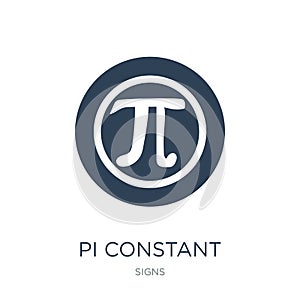 pi constant icon in trendy design style. pi constant icon isolated on white background. pi constant vector icon simple and modern