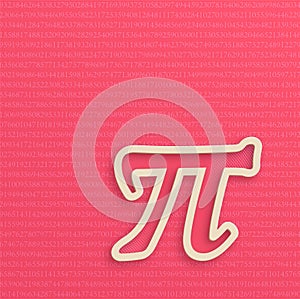 PI monogram logo concept for the happy PI Day