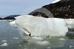 Pia glacier on the archipelago of Tierra del Fuego.