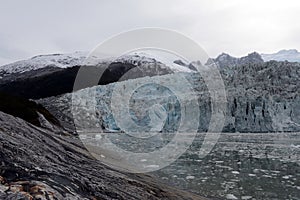 Pia glacier on the archipelago of Tierra del Fuego.